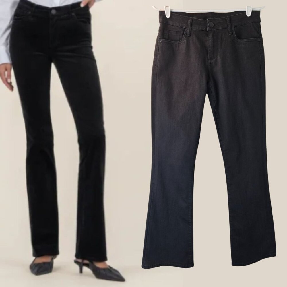 Kut From the Kloth Bootcut Jean Size 4 Mid Rise Black‎ Casual Stretch Denim